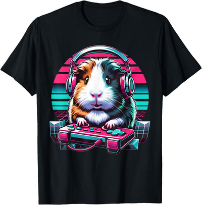 Guinea Pig Video Game Rodent Lover Animal Guinea Pigs Gamers T-Shirt