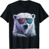 W1ldKreW Polar Bear Art Sunglasses T-Shirt - As Pictured