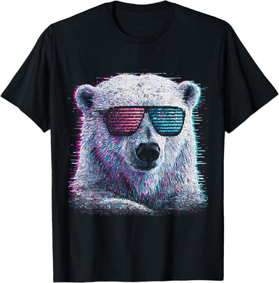 Polar Bear Art Sunglasses T-Shirt
