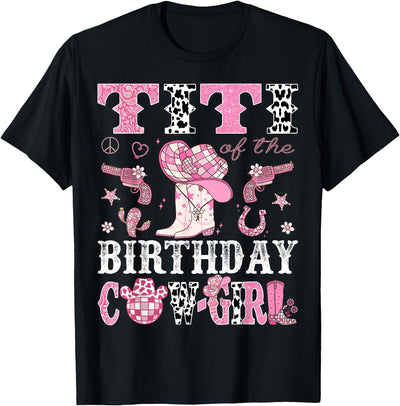 Cowgirl Disco 1st Birthday Matching Family Titi T-Shirt
