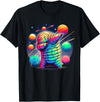Microbiology Moss Piglet Science Teacher Gifts Tardigrade Water Bear Dabbing In Space Funny Microbiologist T-Shirt - Black
