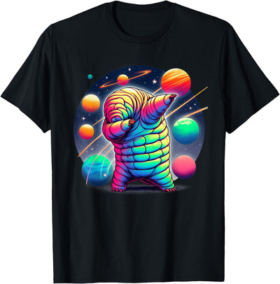Tardigrade Water Bear Dabbing In Space Funny Microbiologist T-Shirt