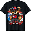 Hip Hop Teddy Bear for proud Puerto Ricans Cute Teddy Bear Puerto Rico Flag Boricua Puerto Rican T-Shirt - Black