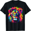 Rainbow Lion Shirt Men Women Boys Girls T-Shirt - As Pictured