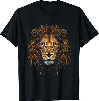 Lion Colorful Lions King of Animals from Africa T-Shirt