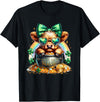 St. Patricks Day Highland Cow Highland Cow Tees St. Patricks Day Highland Cow Highland Cow T-Shirt - Black