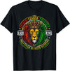 Lion Juneteenth 1865 Fathers Day Black History Tee Black King Lion Juneteenth 1865 Men Dad Father's Day T-Shirt - Black