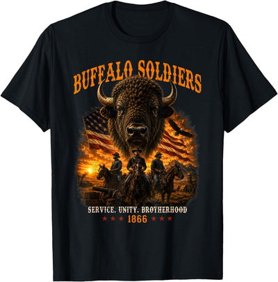 Cow Buffalo Soldiers African American Black History T-Shirt