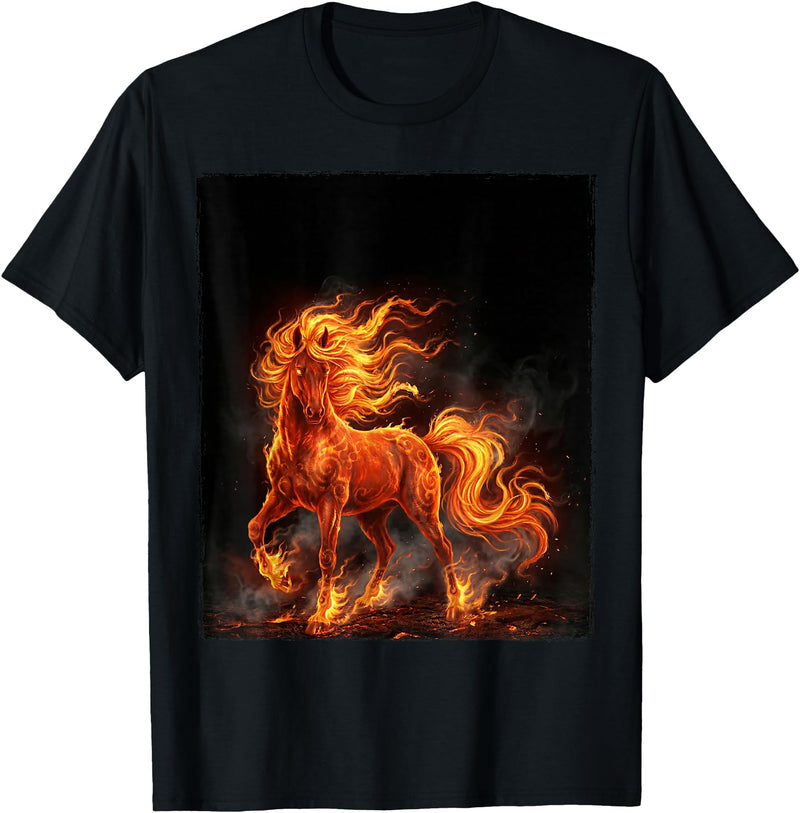 Generic Year of The fire Horse 2026 Chinese Zodiac Lunar New Year T-Shirt - As Pictured