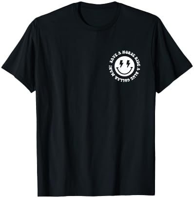 Save A Horse Ride A Blue Collar Man Tees Save A Horse Ride A Blue Collar Man Retro (2 Sides) T-Shirt