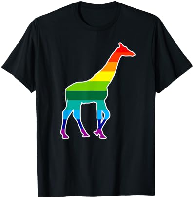 Rainbow Giraffe Shirt - Giraffe Print Shirt T-Shirt