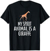 ShirtZilla My Spirit Animal Is A GIRAFFE T-Shirt Funny GIRAFFES T-Shirt - Navy Blue
