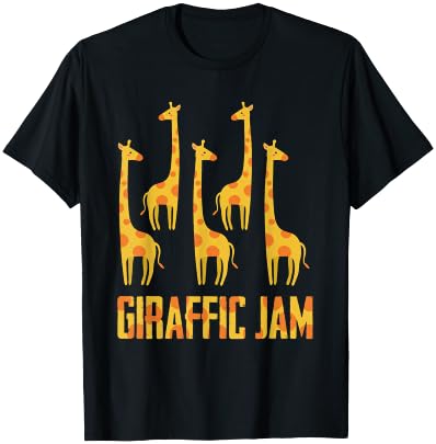 Giraffe Shirt Giraffic Jam Funny Word Game T-Shirt