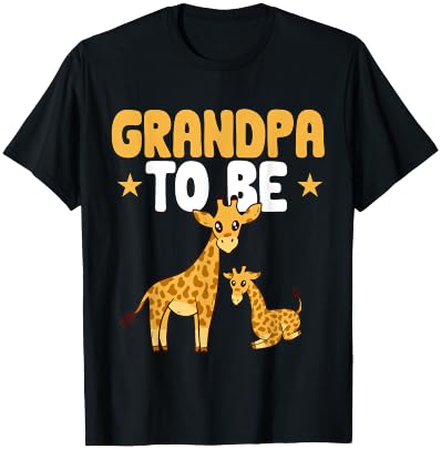 Grandpa To Be Animal Giraffe T-Shirt
