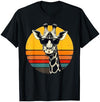 Funny Animal Giraffe Women Girls Boys Funny Giraffe Sunglasses Vintage African Animal Lover T-Shirt - Navy Blue