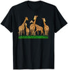 Giraffe Lover Gift Co. Cute Giraffe Design For Men Women Safari Zoo Giraffe Lovers T-Shirt - Navy Blue