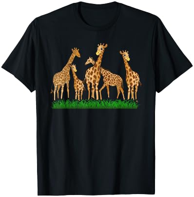 Cute Giraffe Design For Men Women Safari Zoo Giraffe Lovers T-Shirt