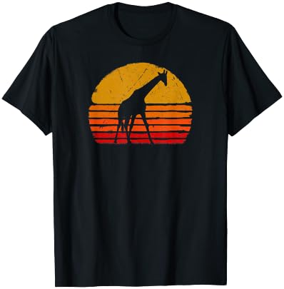 Giraffe Shirt. Retro Style T-Shirt