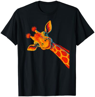 Love Giraffe Women Wildlife Giraffe Lovers Tee for Kids Girl T-Shirt
