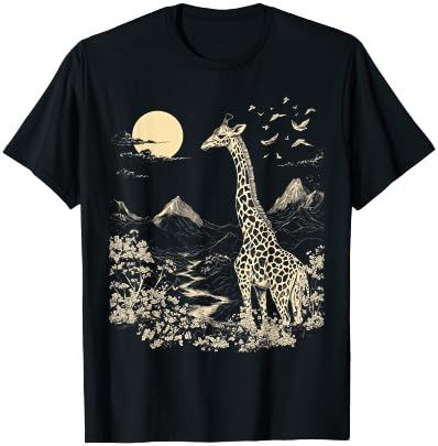 Vintage Giraffe Lover T-Shirt