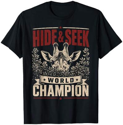 Gracie The Giraffe Hide and Seek World Champion T-Shirt