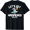 SALTY JOES Salty Joe's - Let's Get Hammered Lightweight, Graphic T-Shirt - size chart