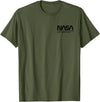 NASA Astronaut Teddy-Bear Worm Logo T-Shirt - Olive Green