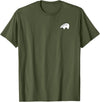 P&L Originals Zuni Bear pocket-style tee shirt emblem T-Shirt - Olive Green