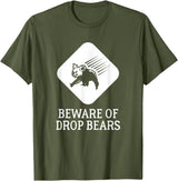'Beware of Drop Bears' Warning Sign T-Shirt