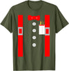 Fun With Ties By HustlaGirl Nerd Costume Shirt Red Suspenders Pocket Protector T-Shirt - Olive Green