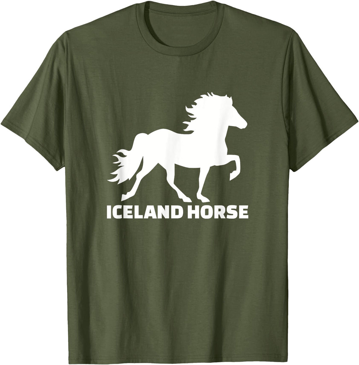 Icelandic horse gifts Icelandic horse T-Shirt - Olive Green