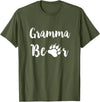 Bear Family Shirt Co Gramma Bear Claw Shirt Proud Grandma Gift - Olive Green