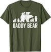 Funny Bear Shirts For Men & Women Clothing Co Daddy Bear Fathers Day Shirts, Funny Six Cub Kids Dad T-Shirt - Olive Green