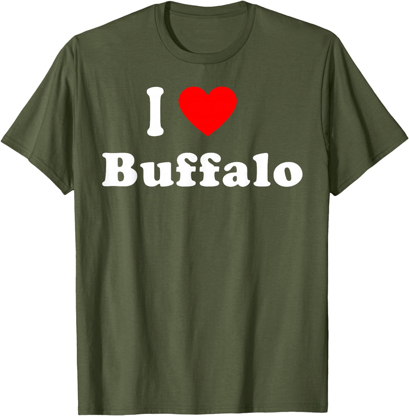 I Love Buffalo City NY Hometown Matching Classic T-Shirt - Olive Green