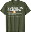 Funny Guinea Pig Apparel Guinea Pig Grandpa Definition Best Guinea Pig Grandpa Ever T-Shirt - Olive Green