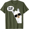 Funny Alpaca Gifts Accessories Alpaca Llama Sup T-Shirt - Olive Green