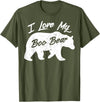 Halloween Party T-Shirt Co Boo Bear Shirt | Polar Bear Spirit Bear Halloween Apparel T-Shirt - Olive Green