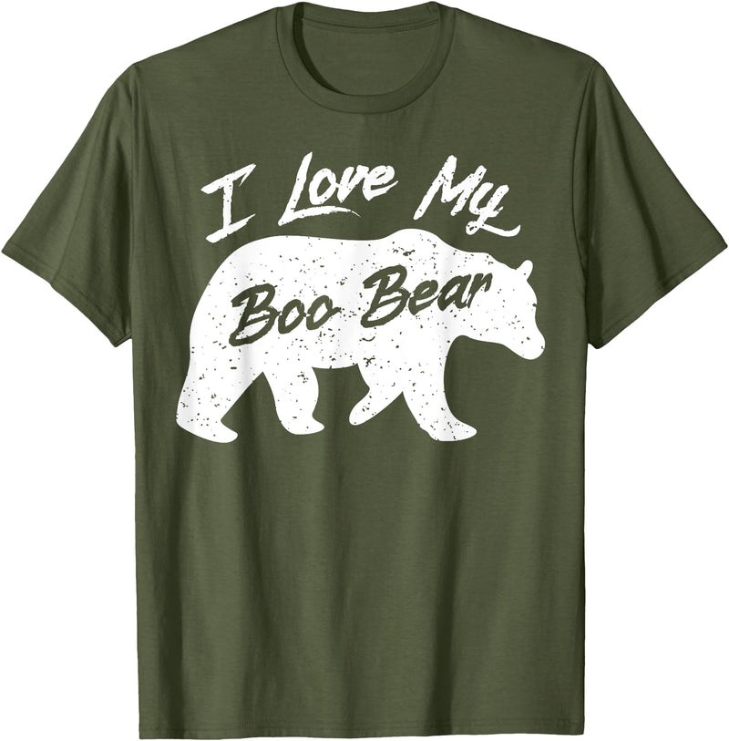 Halloween Party T-Shirt Co Boo Bear Shirt | Polar Bear Spirit Bear Halloween Apparel T-Shirt - Olive Green