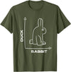 Duck - Rabbit - Funny - Joke - Bunny - Optical Illusion -Pun T-Shirt in Olive Green