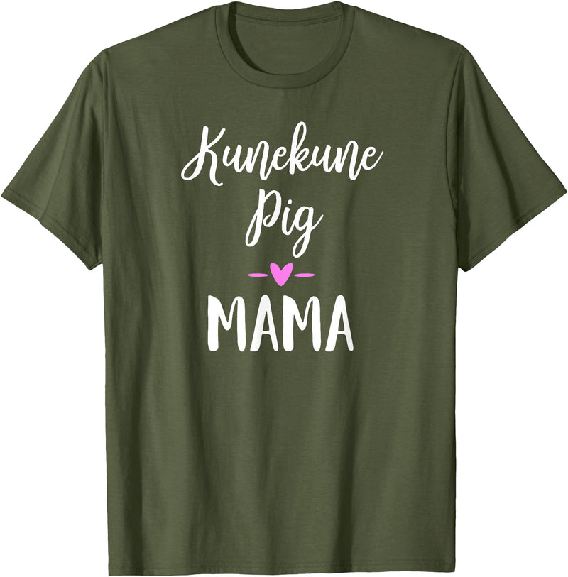 Angry Ant Graphics - Kunekune Pig Gifts Kune Kune Pig Gift for Women - Kunekune Pig Mama T-Shirt - Olive Green