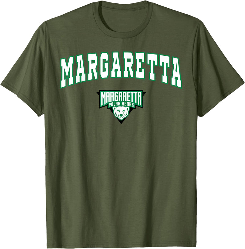 Official High School Fan Gear Margaretta High School Polar Bears T-Shirt C2 T-Shirt - Olive Green