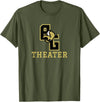 Buffalo Gap High School, Swoope, VA 24479 Buffalo Gap High School Bison Theater T-Shirt - Olive Green