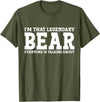 Bear Gifts Bear Tee Men Name Birthday Gifts Bear Personal Name Funny Bear T-Shirt - Olive Green
