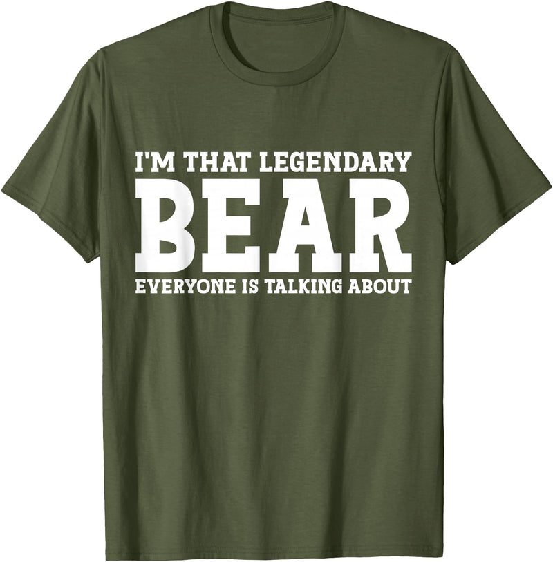 Bear Gifts Bear Tee Men Name Birthday Gifts Bear Personal Name Funny Bear T-Shirt - Olive Green