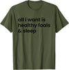 Horse Lovers T-Shirts and Gifts Funny Sleepless Foaling Season T-Shirt - Olive Green