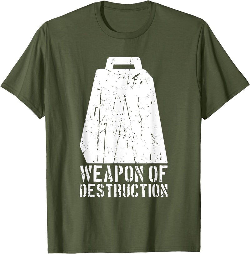 Blue Cowbell More Cowbell Costume Cow Bell More Cowbell Vintage Funny Drummer Cowbell Funny T-Shirt - Olive Green