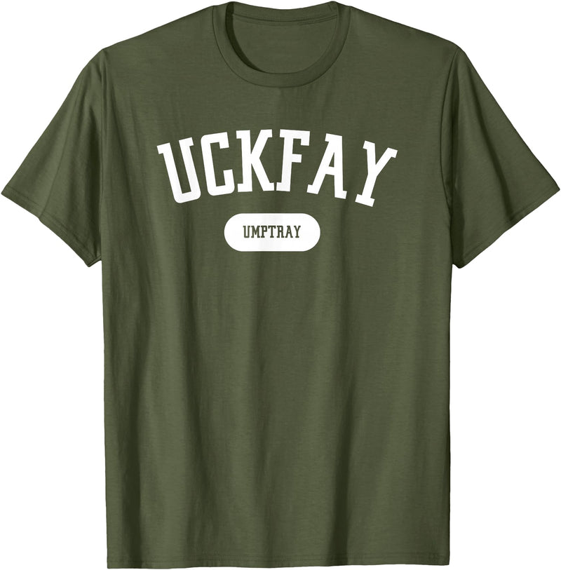 Freedom 4 All Apparel Co. Subtle Resistance Uckfay Umptray Pig Latin 8647 Funny T-Shirt - Olive Green