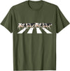 Funny Cow Shirt Women Men Girls Kids Boys Gifts Funny Crosswalk Cows Farming farm Cow Girl Boy Women Men Kid T-Shirt - Olive