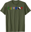 Bear In The Cloud Coexist T-Shirt - Olive Green