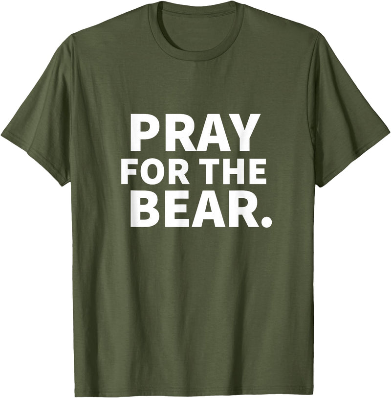 Pray For The Bear Zag Pray For The Bear T-Shirt - Olive Green